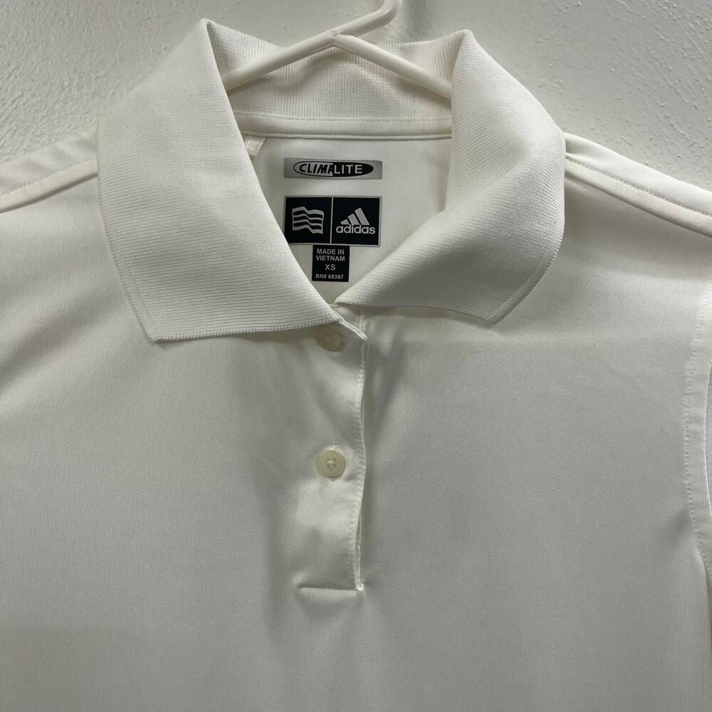 Adidas Climalite Ladies A122 Golf Polo White Size XS